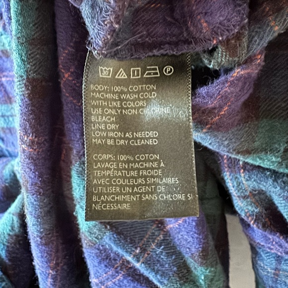 BDG OVERSIZED BLUE & GREEN PLAID FLANNEL - Picture 9 of 9